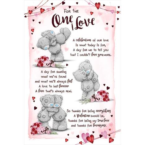 One I Love Poem Me to You Bear Valentine's Day Card £3.59
